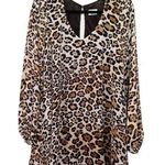 Show Me Your Mumu Donnie dress rare jaguar print mini swing dress long sleeves Photo 0