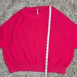 Free People  Found My Friend Boucle Pullover Sweater Rock Candy Hot Pink Small S Photo 9