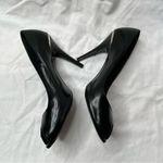Ralph Lauren Collection purple label black peep toe heels size 9.5 office siren Photo 10