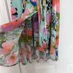 Midi length women’s Floral Dress Pink Size 4 Photo 4