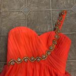 My Michelle Coral formal 1 beaded shoulder strap dance dress Photo 2