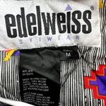 Vintage Edelweiss Skiwear Jacket 90s Belted Outdoor Green Purple Medium Photo 2