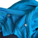 St. John St. John Women’s M Sleeveless Top Solid Teal Baltic Blue Tee Simple Basic New Photo 6