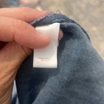 LC Lauren Conrad Indigo cuffed Short Sleeve Top size large. Photo 6