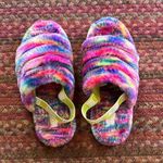 UGG  FLUFF YEAH SLIDE SLIPPERS RAINBOW FURRY FUZZY Photo 0