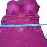 Frederick's of Hollywood Maroon Lace One Shoulder Sheer Maxi Chemise Lingerie M Photo 9