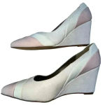 Bellini NWOB Women’s Jezebell Wedge Pump Light Pink 7.5 White Photo 5