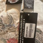 Harley Davidson  Denim Corset Bustier Top Beige In Color Embroidery On The Corset Photo 2