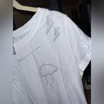 Johnny Was Sovanna embroidered Cap short Sleeve tee crewneck sun moon stars rain Photo 5