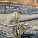 Old Navy  Jeans Womens Sz 28 OG Straight High Rise Extra Stretch Ripped Light Photo 2