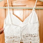 Kendall + Kylie White Lace Crop Top Photo 3