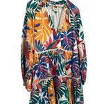 Farm Rio  Off White Macaw Mini Dress Size Small Photo 3