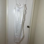 Selfie Leslie NEW! Shanice Lace Trim Sweetheart Midi Dress White slbd3366 Small Photo 9