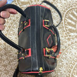 Claudia G Leather Satchel/ Crossbody Bag Made in Colombia Excellent Condition Black Photo 9