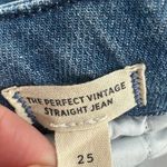 Madewell  The Perfect Vintage Jean in Medium Indigo Wash: Seamed Edition Sz 25 Photo 6