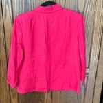 Christopher & Banks Christopher &‎ Banks Hot Pink Linen Blazer Professional Office Women’s small Photo 5