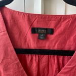 J.Crew  Women's Flutter Sleeve V-Neck Coral Top size LP Photo 1