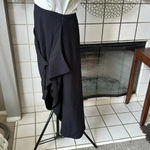 C/MEO COLLECTIVE  black funky wrap tie skirt size medium Photo 4