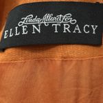 Ellen Tracy Women Size 2 Linen Jacket Orange Embroidered Aztec Tribal Native Photo 9
