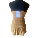 Wishlist NWT Women’s   Mustard Yellow Smocked Skirt/tube top SZ Small Stretch Photo 2