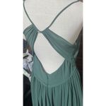 Azazie  Cora Dress Bridesmaid Gown Prom Long Dark Green Size M Sleeveless Photo 5