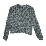 Boden Shirt Womens 14 Pink Blue Green Floral Pleated Blouse Casual Boho Preppy Photo 0