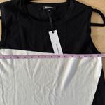 525 America Colorblock knit black white print midi sleeveless dress medium NWT Photo 5