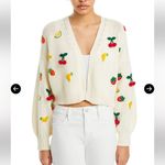 AQUA  Women's Cream Sweater with Fruit Embroidery Photo 4