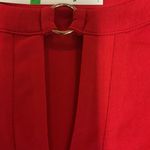 Michael Kors Women's Gold Ring Keyhole Top Long Sleeve Red Size L Holiday NWT Photo 6