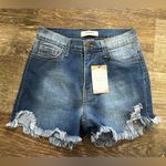 Vibrant FINAL PRICE NWT Distressed Denim Shorts Photo 0