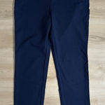 Chico's Navy Blue 1 Navy Blue Trousers Medium Stretch Pants Casual Office Photo 0