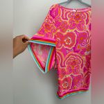 Trina Turk 25TH ANNIVERSARY MORNING SUNRISE JERSEY COVERUP PINK TUNIC DRESS Photo 2