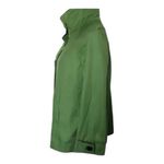 Gallery  Petite Green Big Button-Front Jacket Size Small P Mid Length Women Lined Photo 3