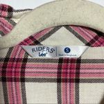 Riders By Lee Lee Riders Women's Button Up Shirt Size S Plaid Cotton Multi Color Long Sleeve Photo 5