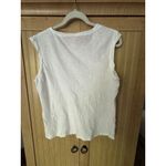 Pact Women's Cotton Featherweight Slub Muscle Tee In White Size Large Photo 7