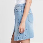 Neon Blonde Strutt Starstruck Denim Mini Skirt NWT Size 25 Blue Photo 4