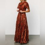 Baltic Born NWT Women’s  Muse Sequin Maxi Dress Cinnamon Size M Photo 1