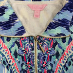 Lilly Pulitzer Preppy Designer Classic Geometric Quarter Zip Popover Small Photo 4