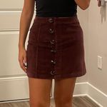 Maroon Corduroy Skirt Red Photo 0