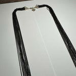 Kendra Scott  Glam Rocks Black Gold Tone Reese Multi Chain Necklace 32 Inch Photo 4