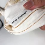 SLVRLAKE London Relaxed Denim Shorts Ivory High Rise Non Photo 6