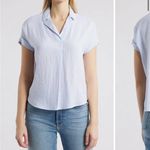 BeachLunchLounge NWT Beach Lunch Lounge Denise Striped Shirt Size Large 100% Cotton Beachy Boho Photo 1