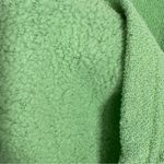 Exist Fleece Lined Terrycloth Knit Crew Neck Sweatshirt Lime Green Small Photo 6