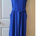 Danny & Nicole  Royal Blue Sleeveless Belted Wide Leg Jumpsuit size 10 Photo 0