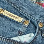 CE Schmidt Workwear Flannel Lined Womens Sz 14 X 34 Denim Blue Jeans Pink Check Photo 7