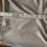 ZARA Silver Shimmer Stretchy Pull On Wide Leg Pants Size Small New with Tags Photo 10