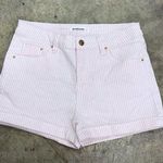 Stradivarius  coquette pink and white striped shorts Photo 0