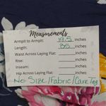 Yumi Kim  OOTD Dress Navy Floral Print Drop Waist - Approx. S (see meas.) FLAW Photo 11