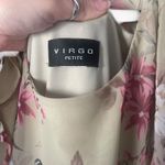 Virgo Petite M Vintage 90s Green Floral Chiffon Church Feminine Maxi Dress Size M Photo 5