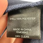 Sam Edelman Size 12 Navy Blue Satin Slip Midi Dress Adjustable Straps Cocktail Photo 1